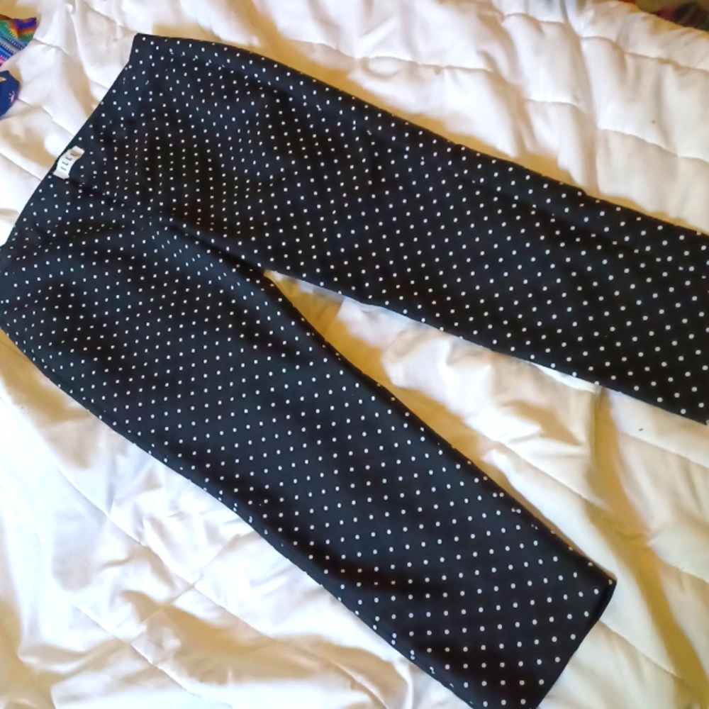 Polka Dot Crop Pants